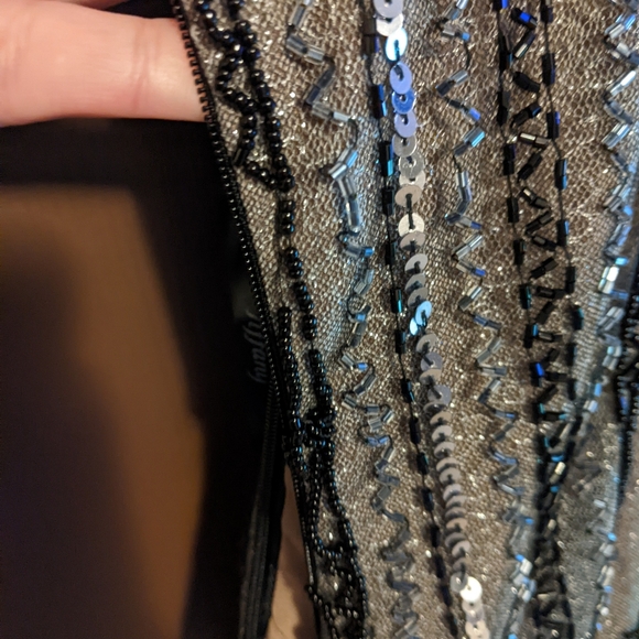 Vintage Beaded Prom Gown - Picture 6 of 11